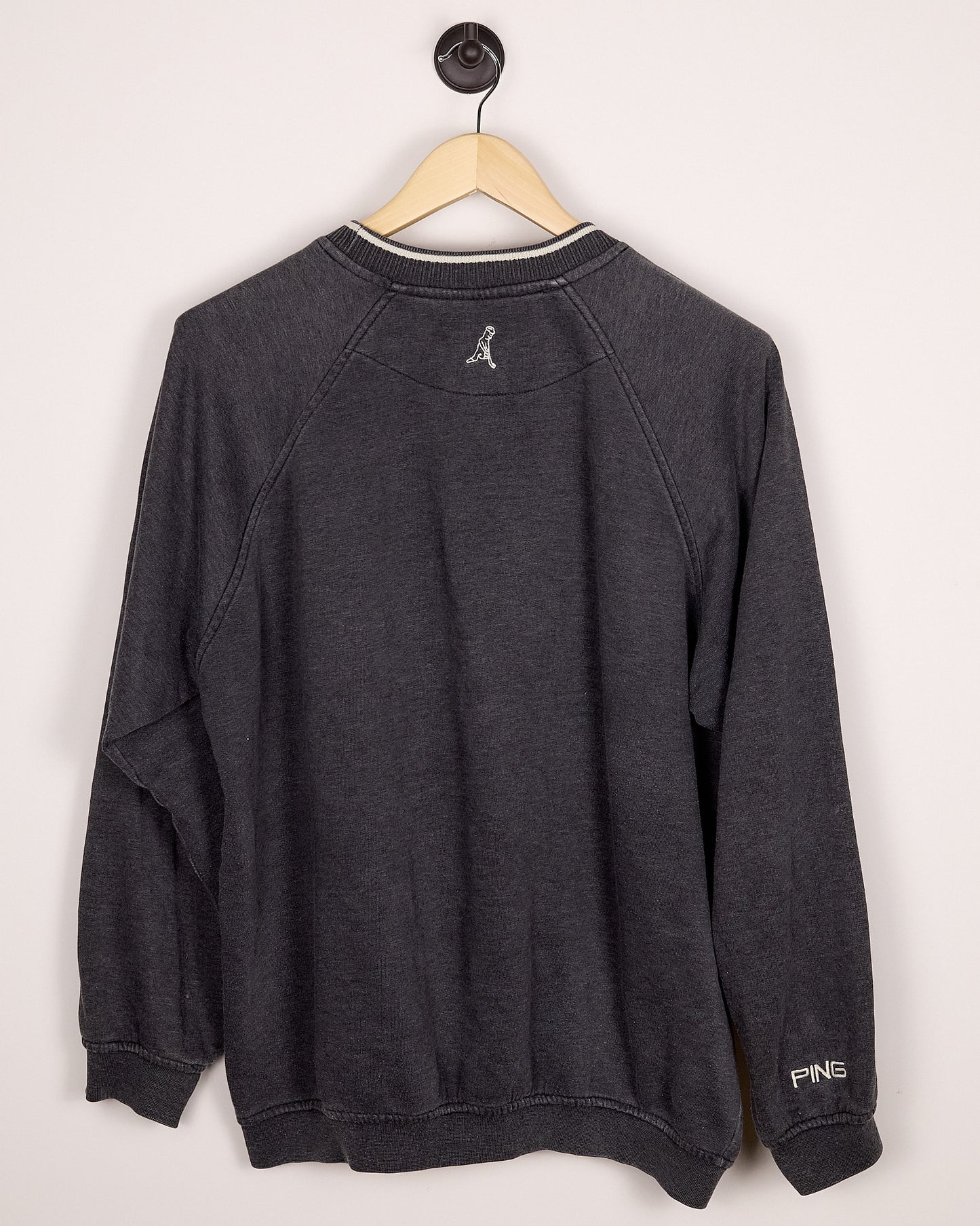 90s Ping Golf Grey/Black Knitwear (L)