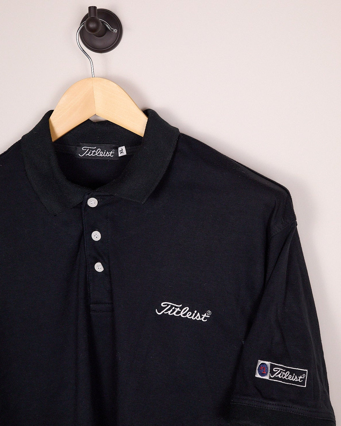 Early 90s Titleist Black/White Polo (XL)