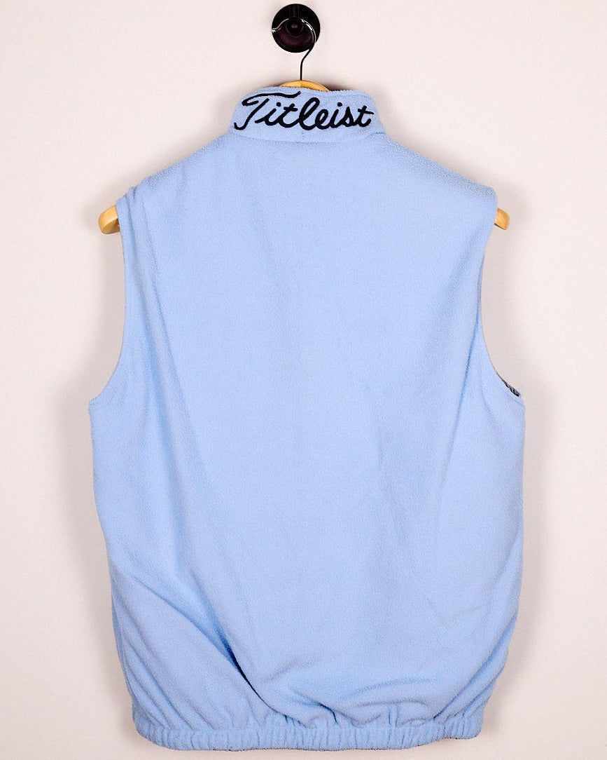 90s/00s Titleist Grey Reversible/Baby Blue Gilet (M)