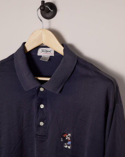 90s Titleist by Corbin Disney Mickey Golf Blue Polo (XL)