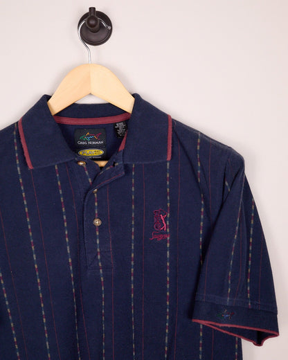 Early 90s Greg Norman Collection, TPC Sawgrass Blue/Red Polo (M)