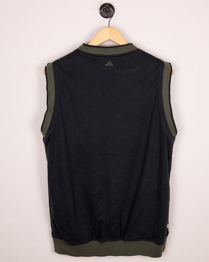 early 90s Adidas Golf Green Reversible/Black Gilet (L)