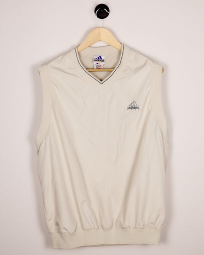 90s/00s Adidas Golf Cream/Grey Gilet (XL)