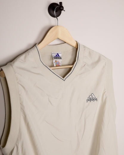 90s/00s Adidas Golf Cream/Grey Gilet (XL)