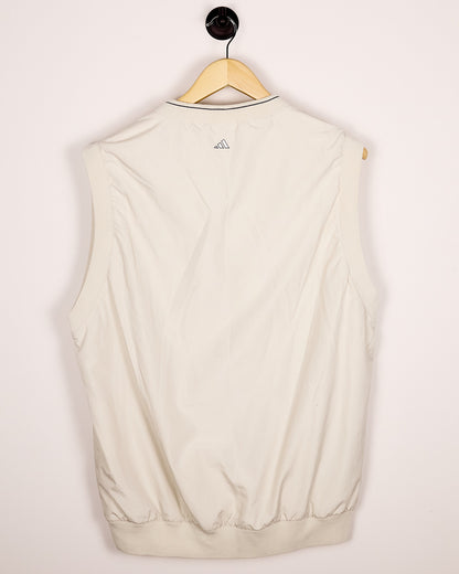 90s/00s Adidas Golf Cream/Grey Gilet (XL)