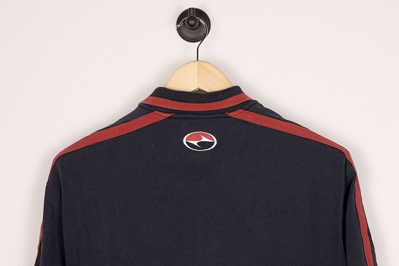 90s Nike Golf Tiger Woods Yin Yang Red/Black Polo (L)