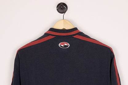 90s Nike Golf Tiger Woods Yin Yang Red/Black Polo (L)