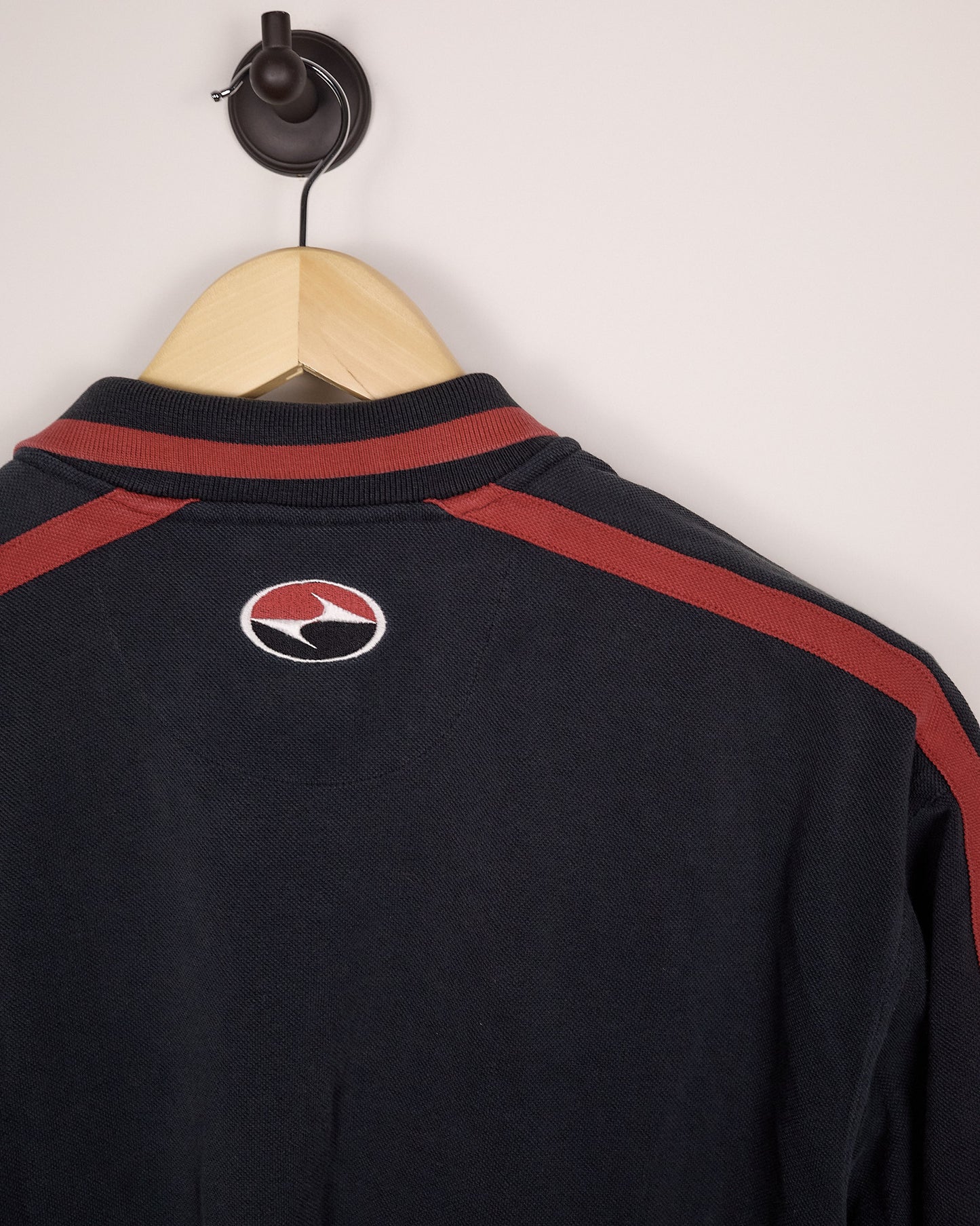90s Nike Golf Tiger Woods Yin Yang Red/Black Polo (L)
