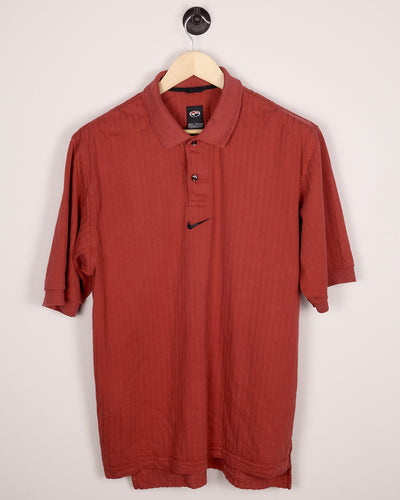 90s Nike Golf Tiger Woods Yin Yang Black/Red Polo (L)