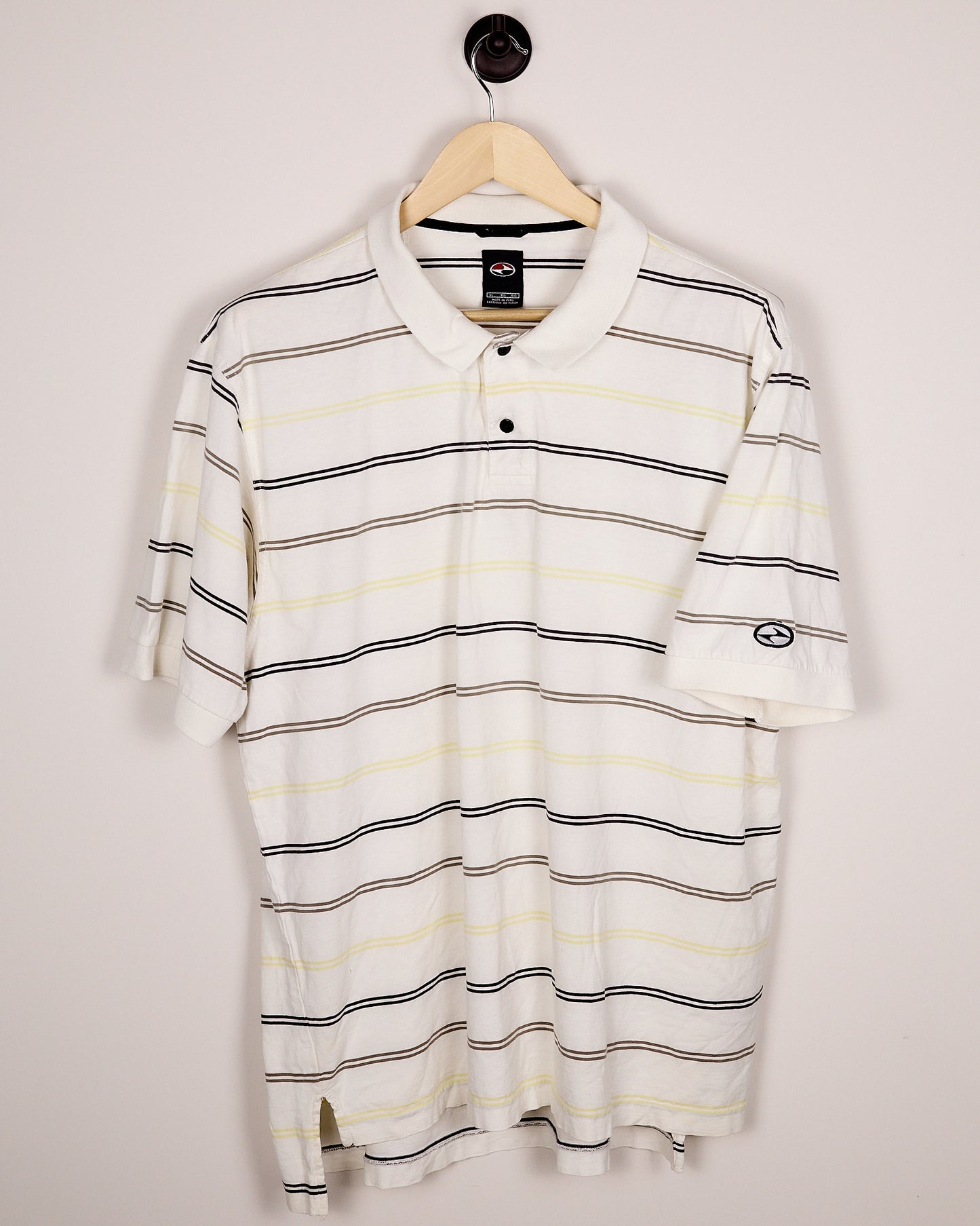90s Nike Golf White/Black Polo (XL)