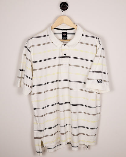 90s Nike Golf White/Black Polo (XL)