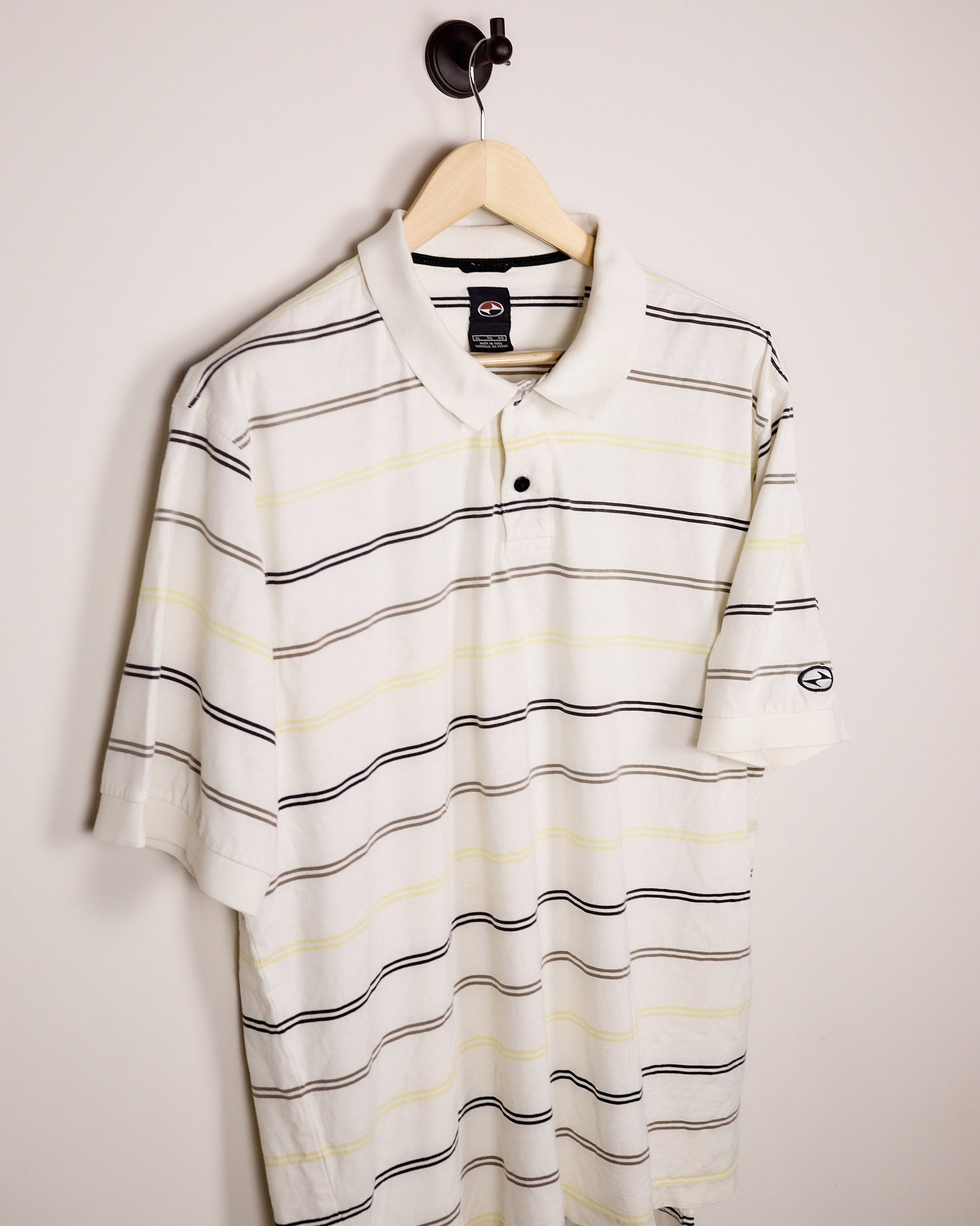 90s Nike Golf White/Black Polo (XL)