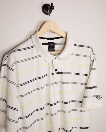 90s Nike Golf White/Black Polo (XL)