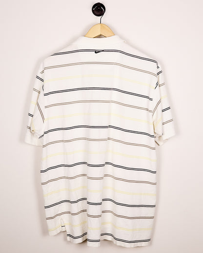 90s Nike Golf White/Black Polo (XL)