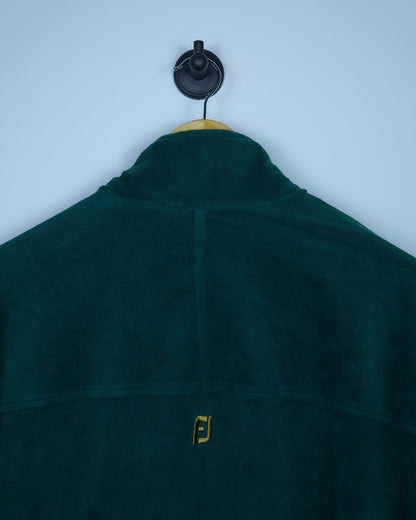 Early 90s FootJoy Beige/Green Reversible Quarter Zip Jacket (XL)