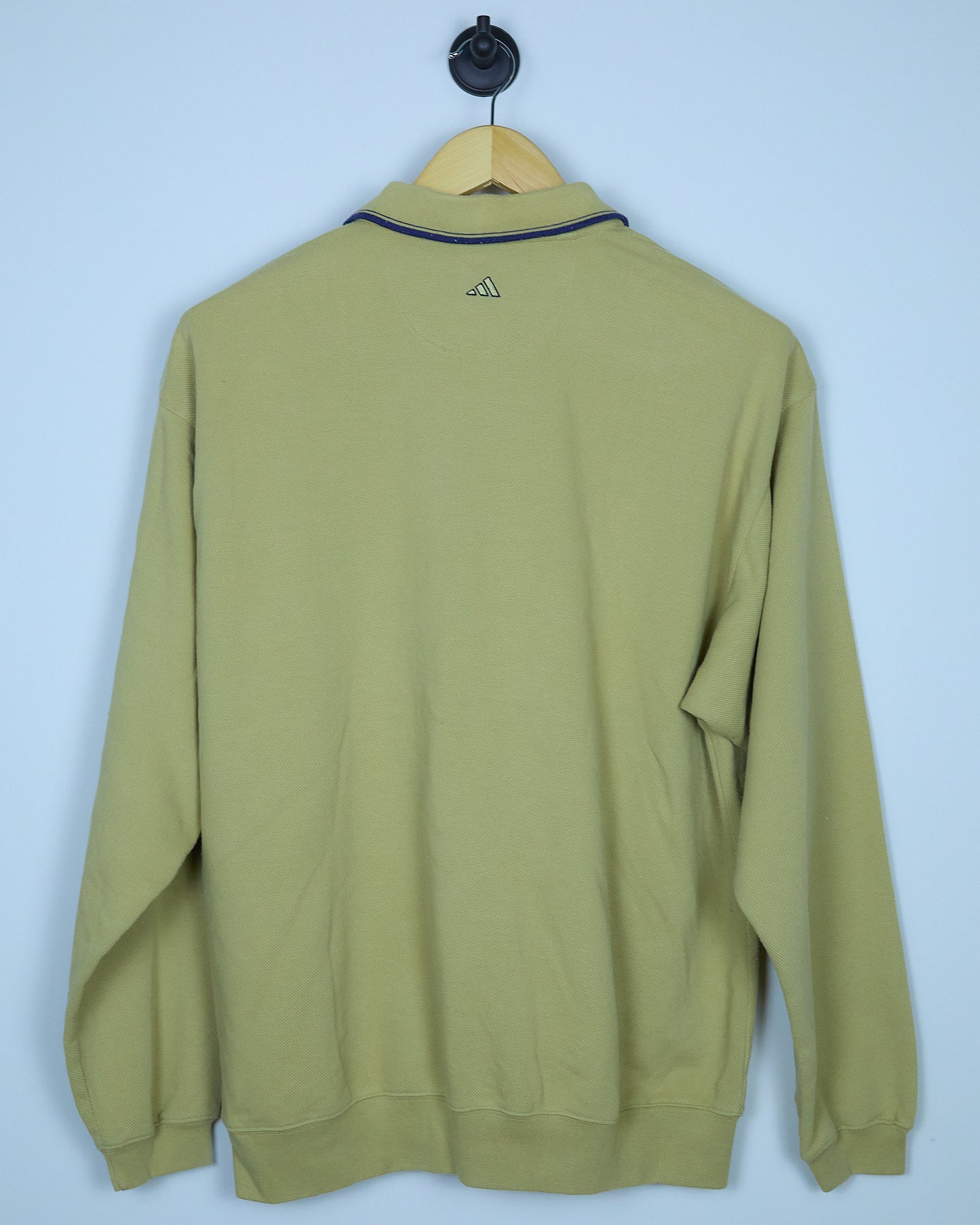 Mid 90s Adidas Golf Yellow/Blue Jumper Polo (L)