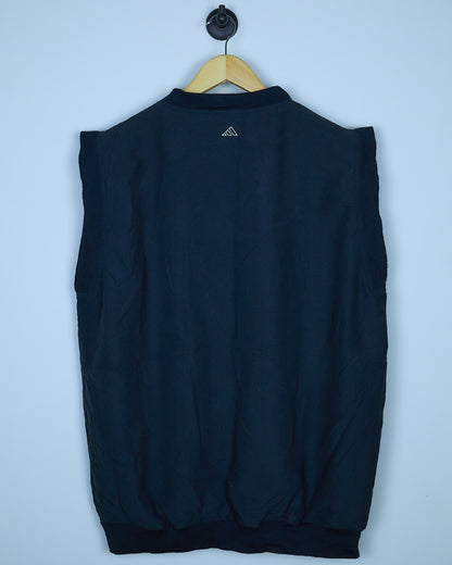 Mid 90s Adidas Golf Black/Red V Neck Gilet (XL)