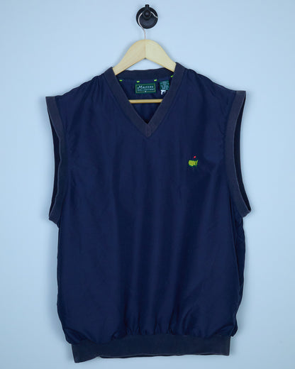 Early 90s Augusta Masters Blue V Neck Gilet (M)