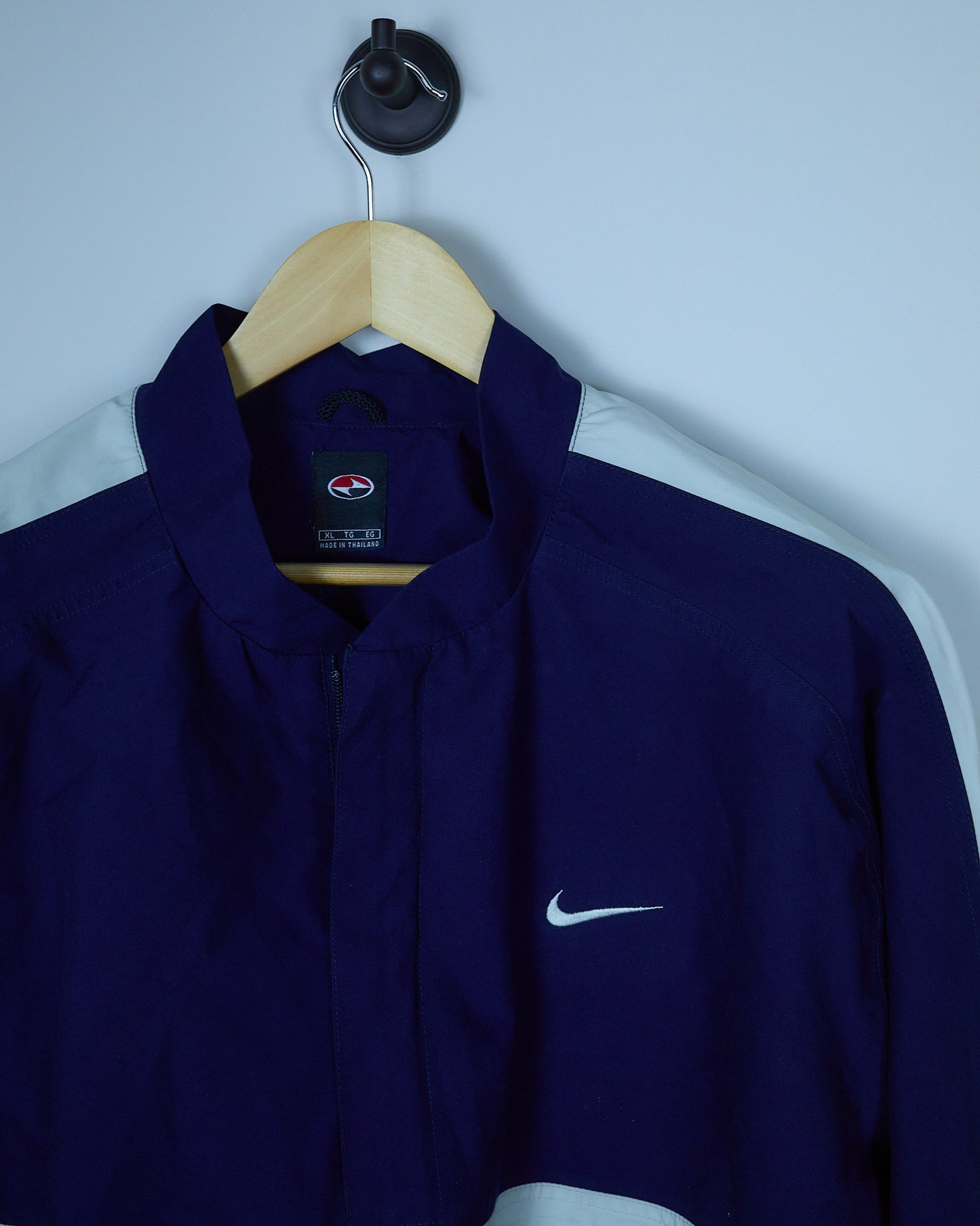 Late 90s Nike Golf Tiger Woods Yin Yang, Blue/White Windbreaker (XL)