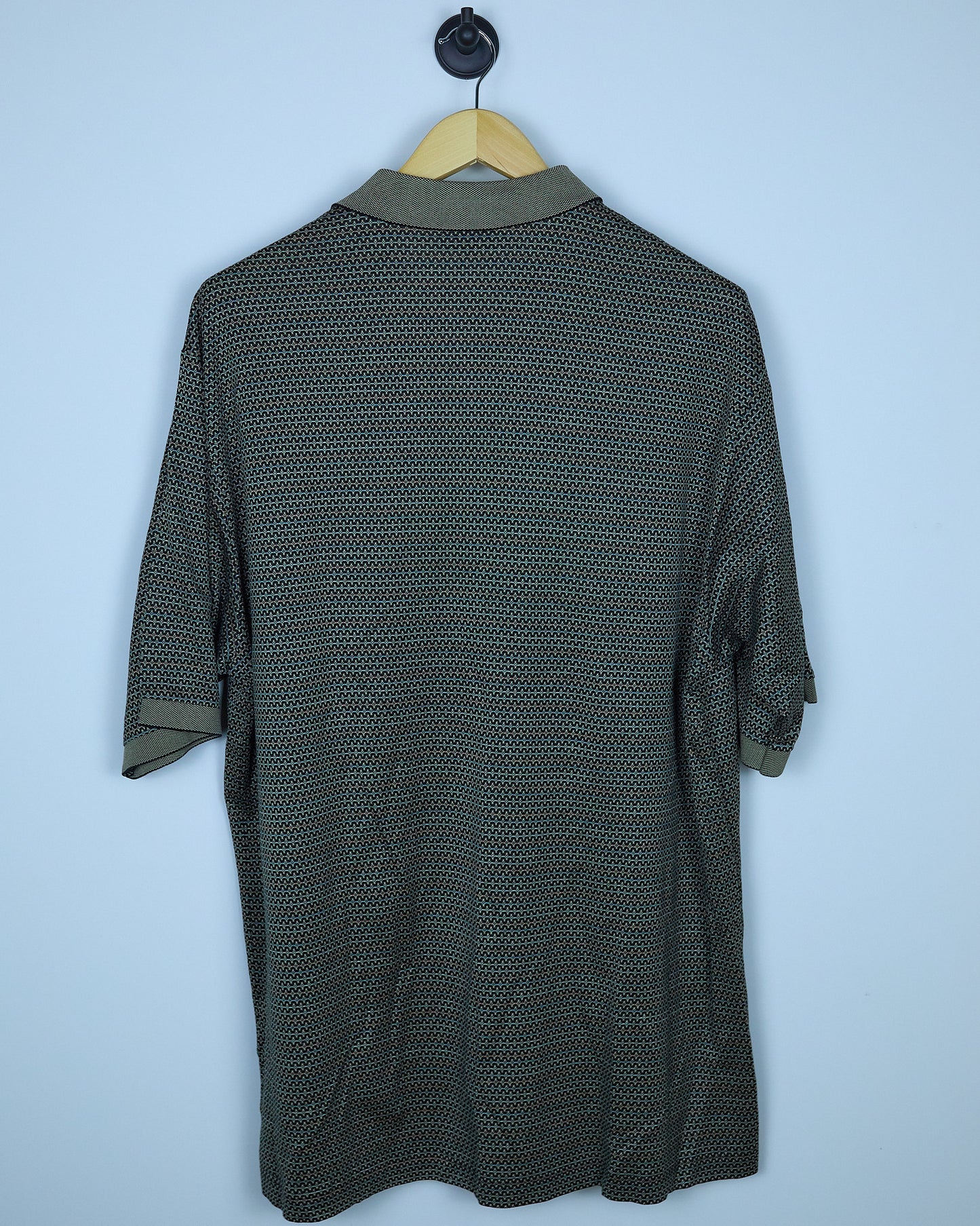 00s Augusta Masters x Bobby Jones Brown/Gold Patterned Polo (XL)