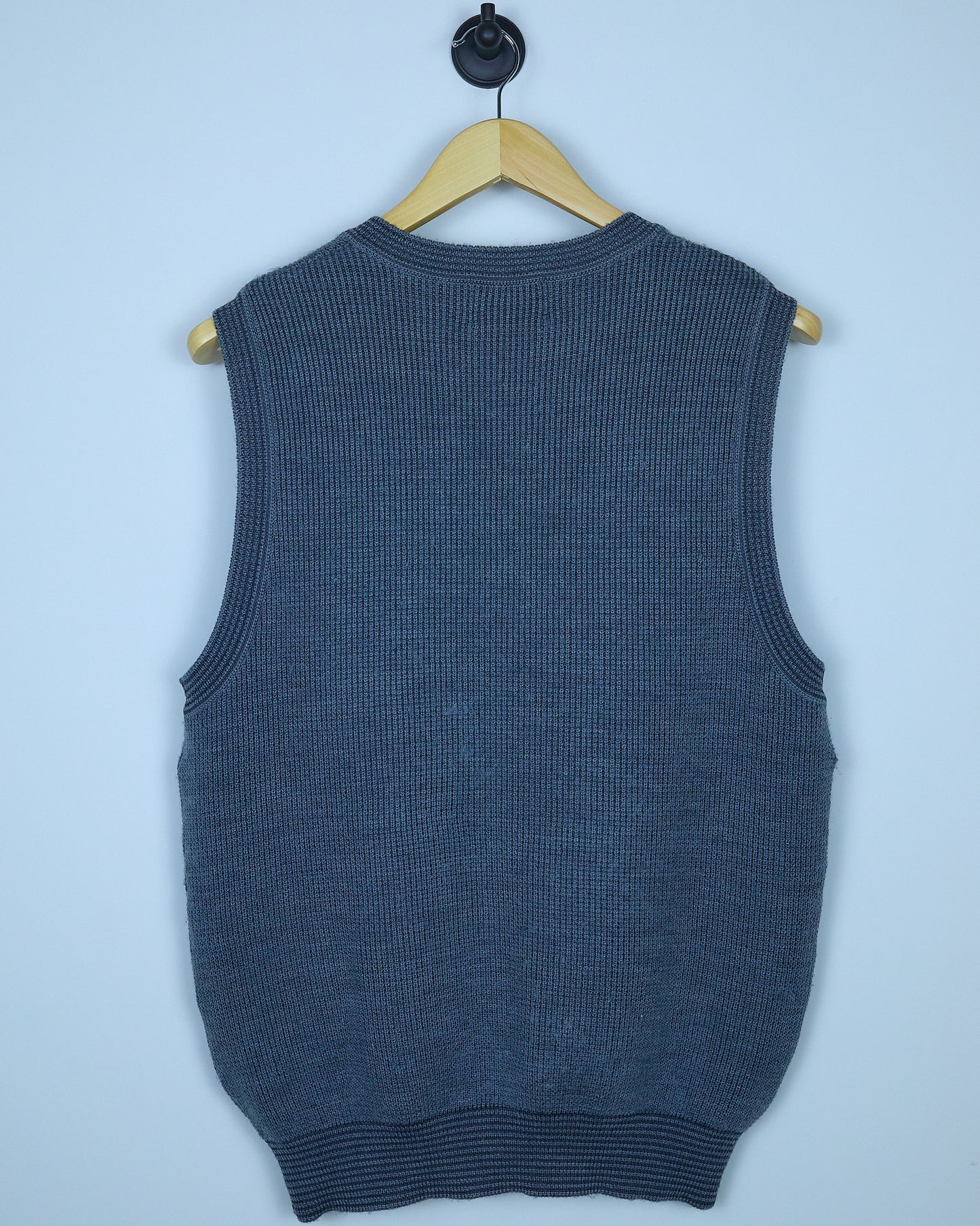 Late 80s Augusta Masters Grey V Neck Cotton Vest (M)