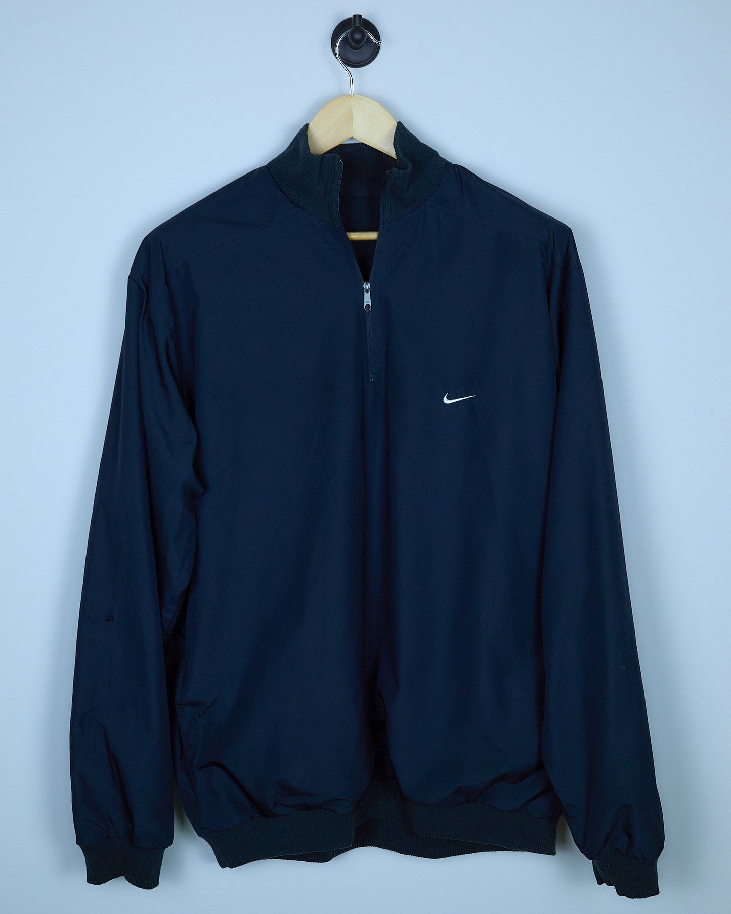 Early 00s Nike Golf Black/White Quarter Zip Reversible Windbreaker Jacket