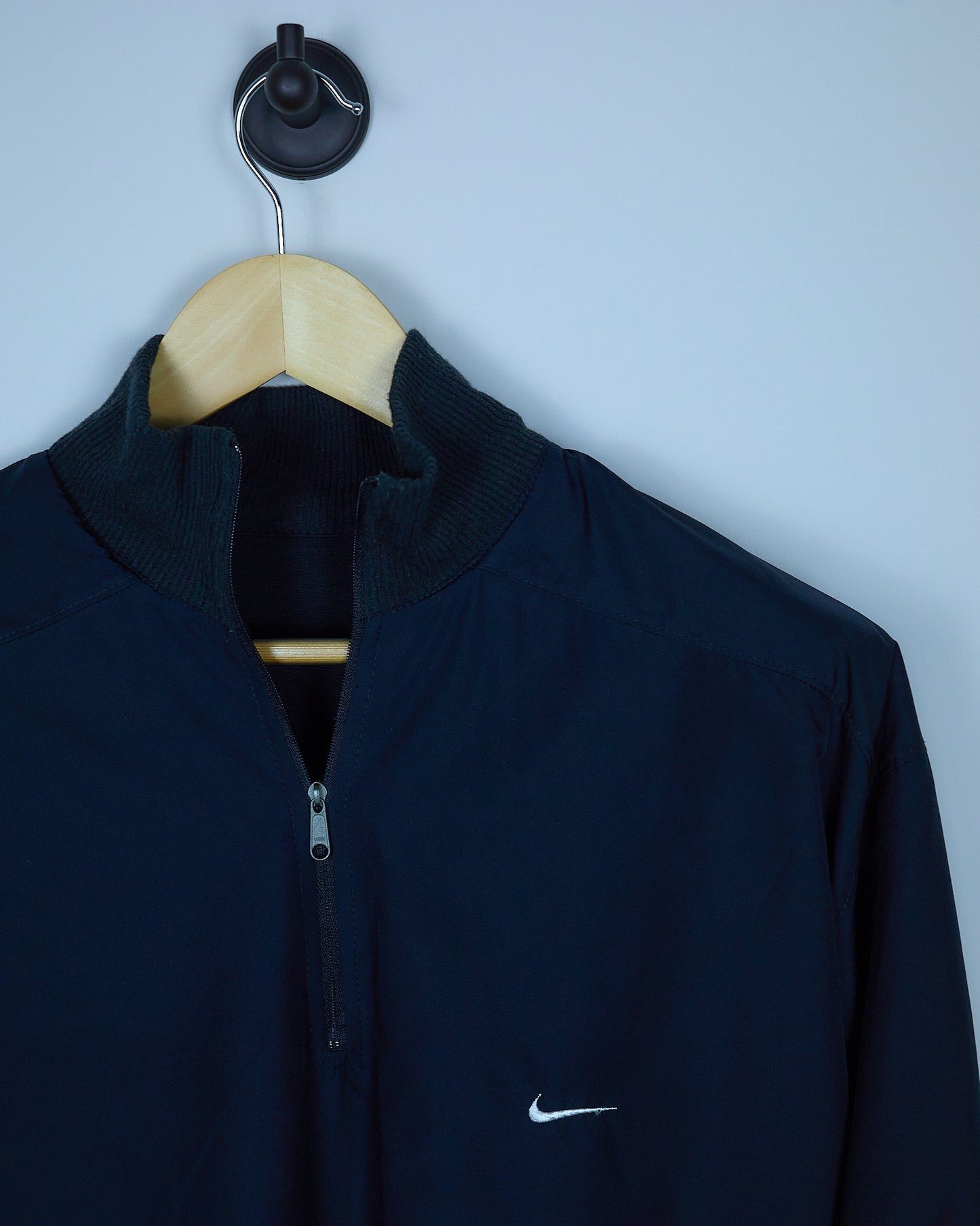 Early 00s Nike Golf Black/White Quarter Zip Reversible Windbreaker Jacket