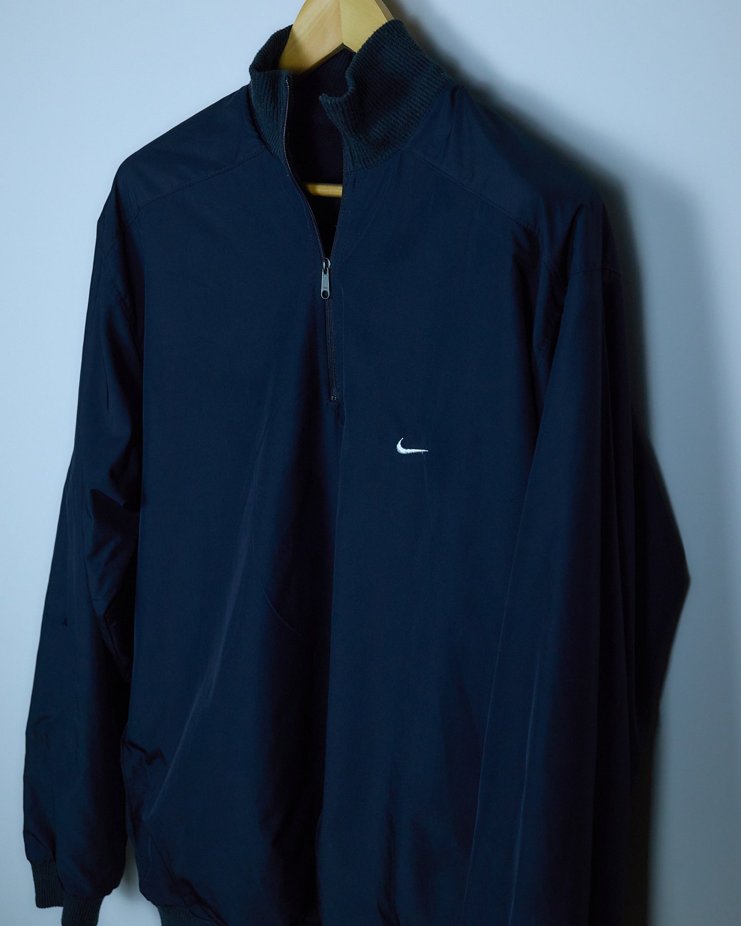 Early 00s Nike Golf Black/White Quarter Zip Reversible Windbreaker Jacket