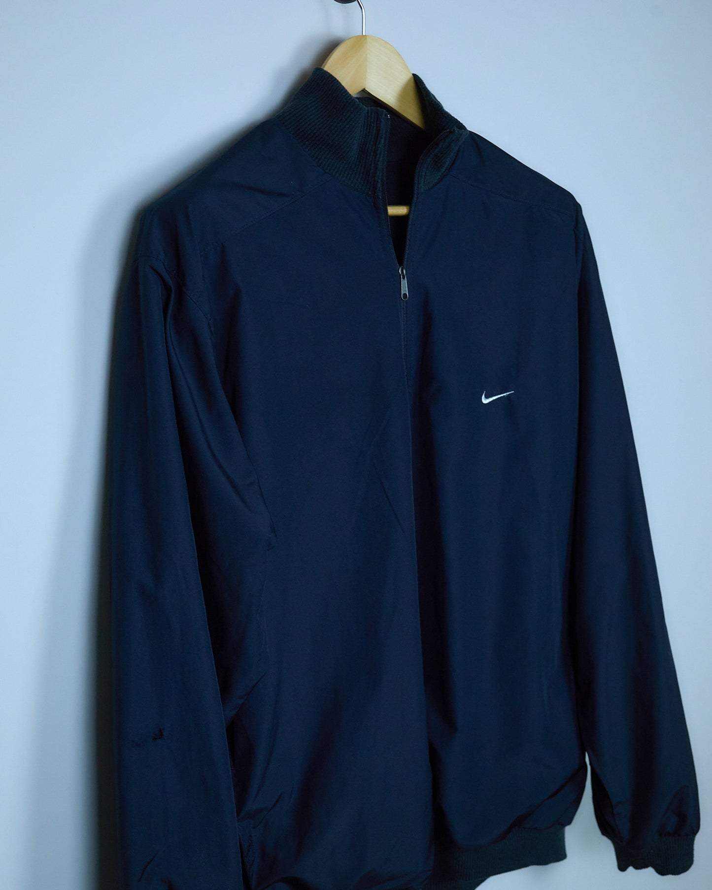 Early 00s Nike Golf Black/White Quarter Zip Reversible Windbreaker Jacket