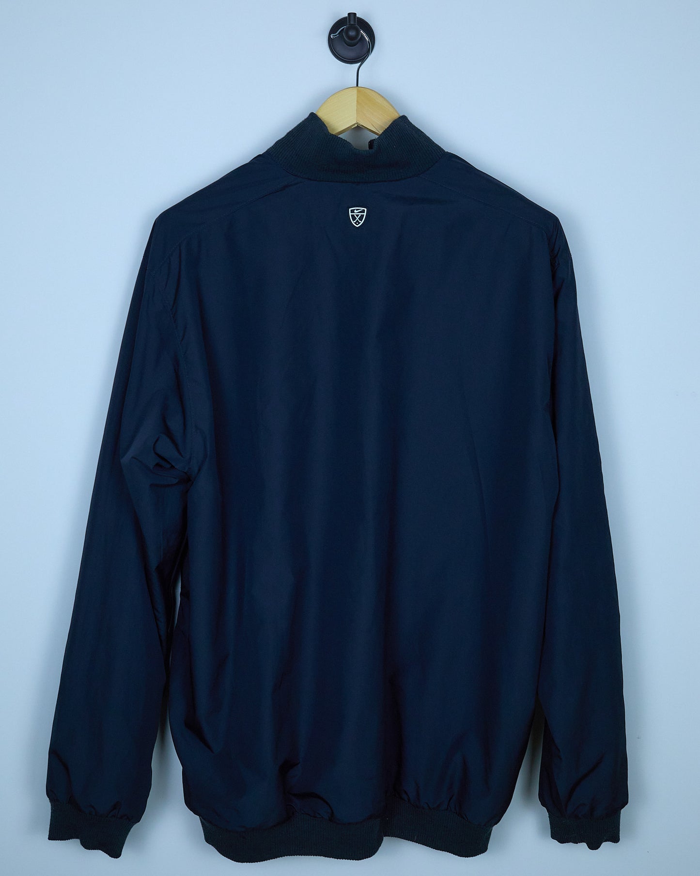 Early 00s Nike Golf Black/White Quarter Zip Reversible Windbreaker Jacket