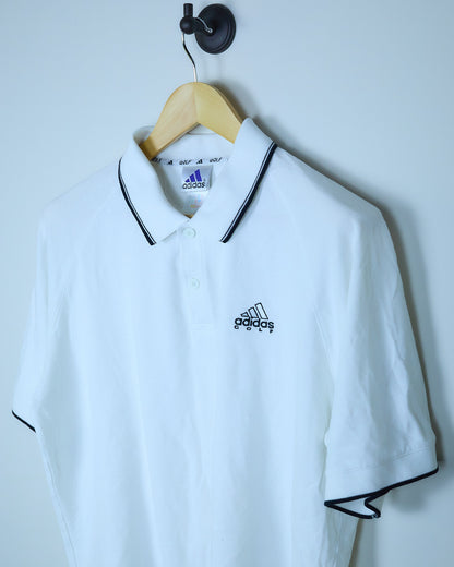 Mid 90s Adidas Golf White/Black Polo (XL)