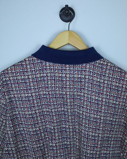 Early 90s Slazenger Golf Red/Blue Pattern Polo (XL)