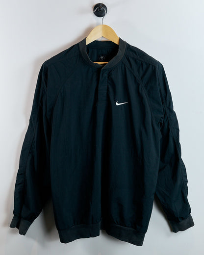 90s Nike Golf Black/White Windbreaker Popper Collar (L)