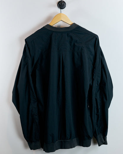 90s Nike Golf Black/White Windbreaker Popper Collar (L)