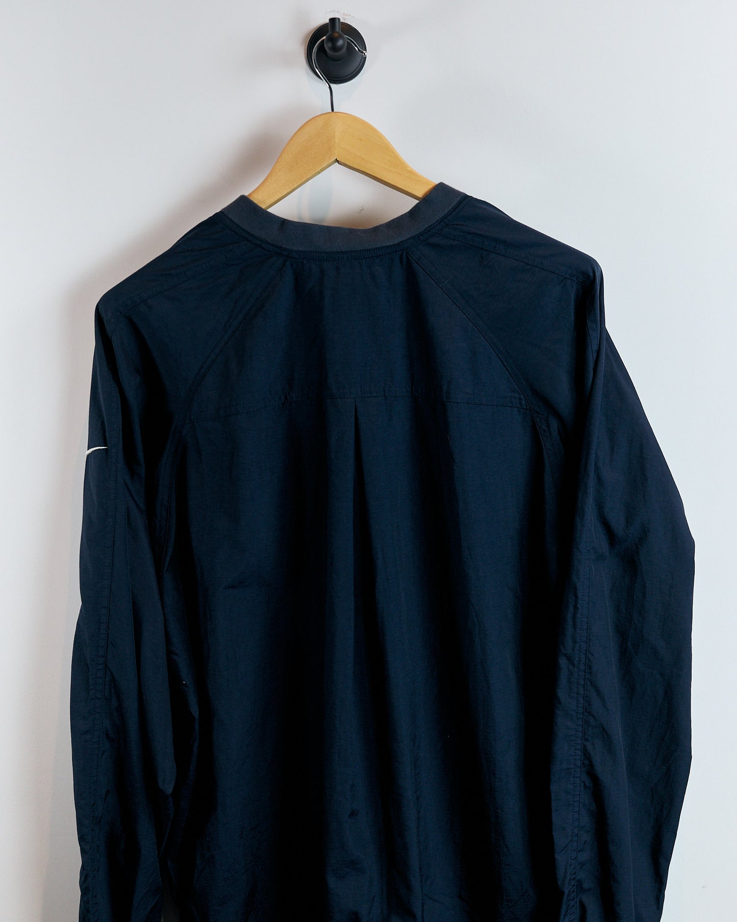90s Nike Golf Navy Blue/White Windbreaker Popper Collar (L)