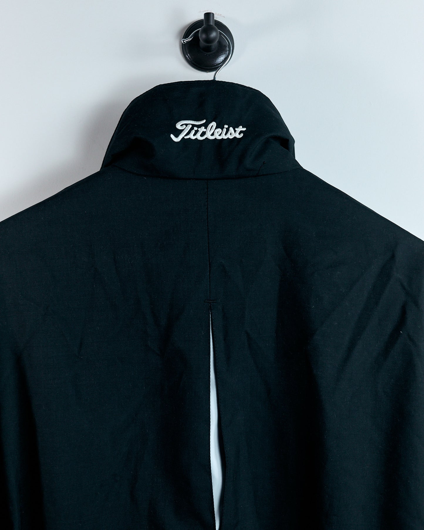 90s Titleist Black/White Windbreaker Full Zip Jacket Popper Covering (