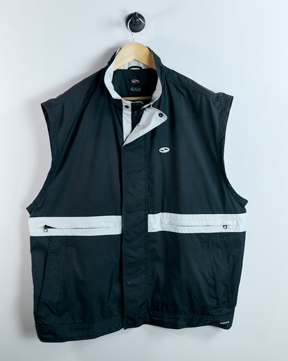 90s Nike Yin Yang Black/Cream Gilet Vest (XL)