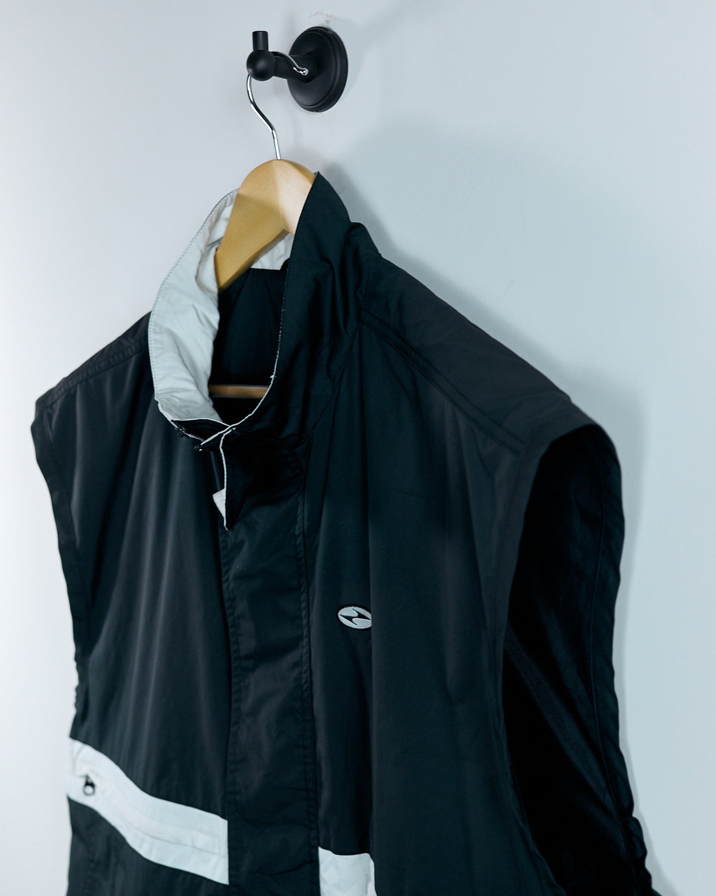 90s Nike Yin Yang Black/Cream Gilet Vest (XL)