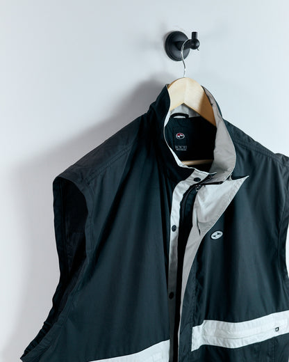 90s Nike Yin Yang Black/Cream Gilet Vest (XL)