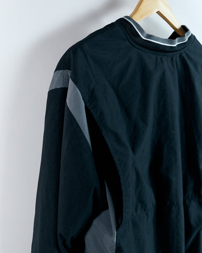 90s Nike Golf Black/Grey V Neck Windbreaker Jacket (L)
