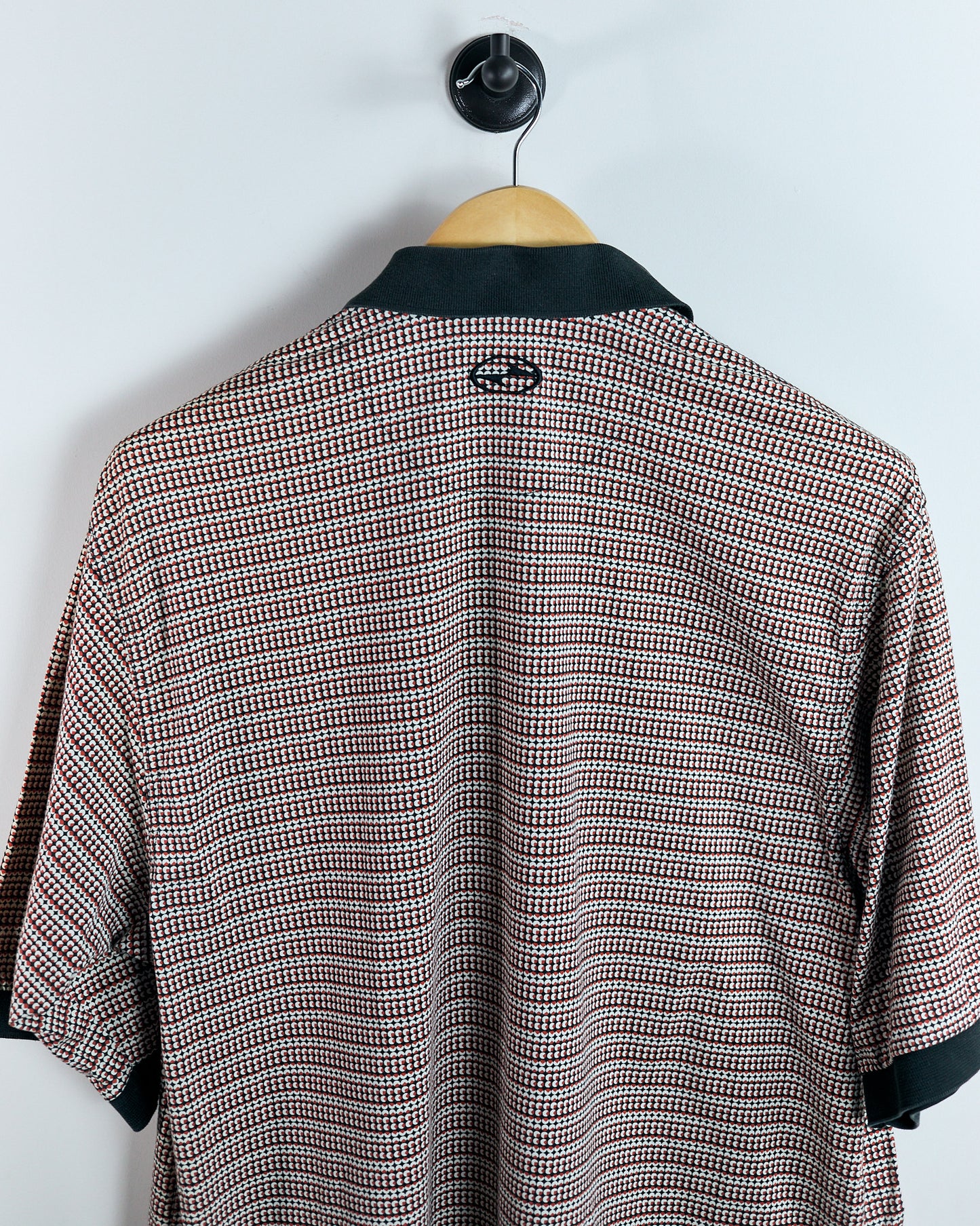 90s Nike Yin Yang Red/Cream Polo (XL)