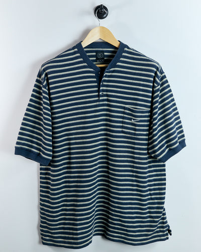 90s Nike Golf Blue/Yellow Polo (XL)