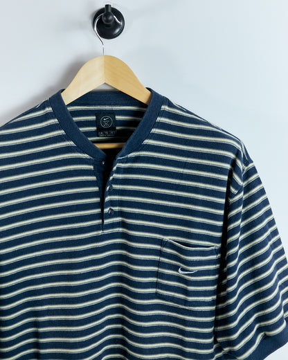 90s Nike Golf Blue/Yellow Polo (XL)