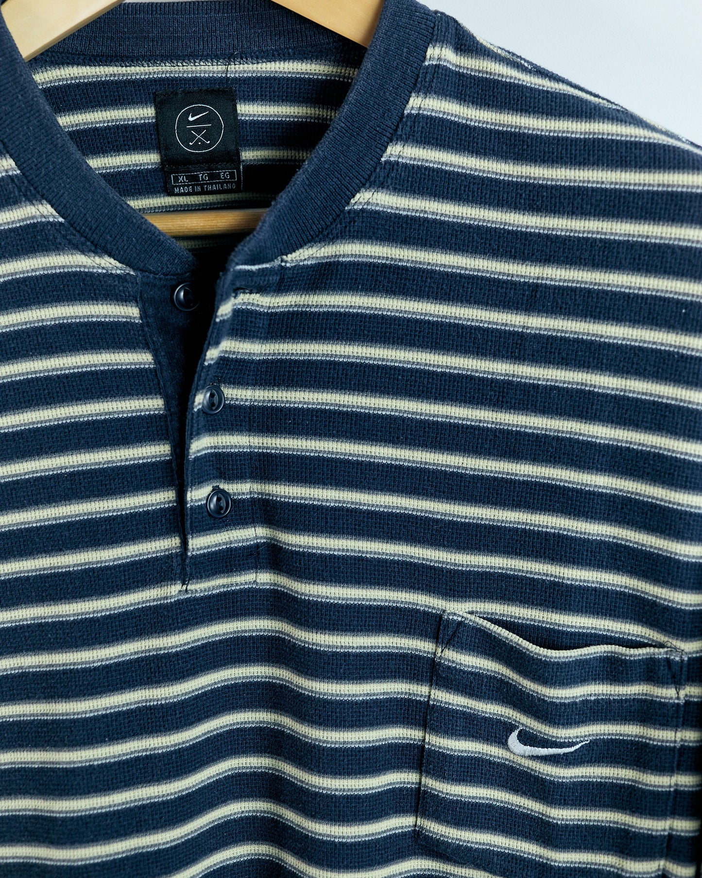 90s Nike Golf Blue/Yellow Polo (XL)