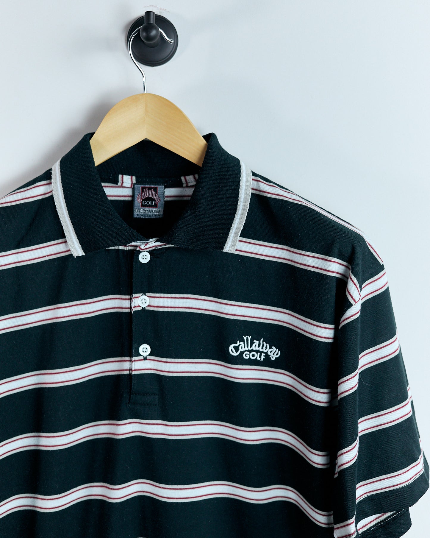 90s Callaway Black/White Polo (XL)