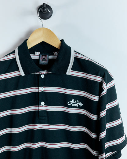 90s Callaway Black/White Polo (XL)