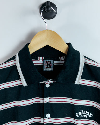 90s Callaway Black/White Polo (XL)