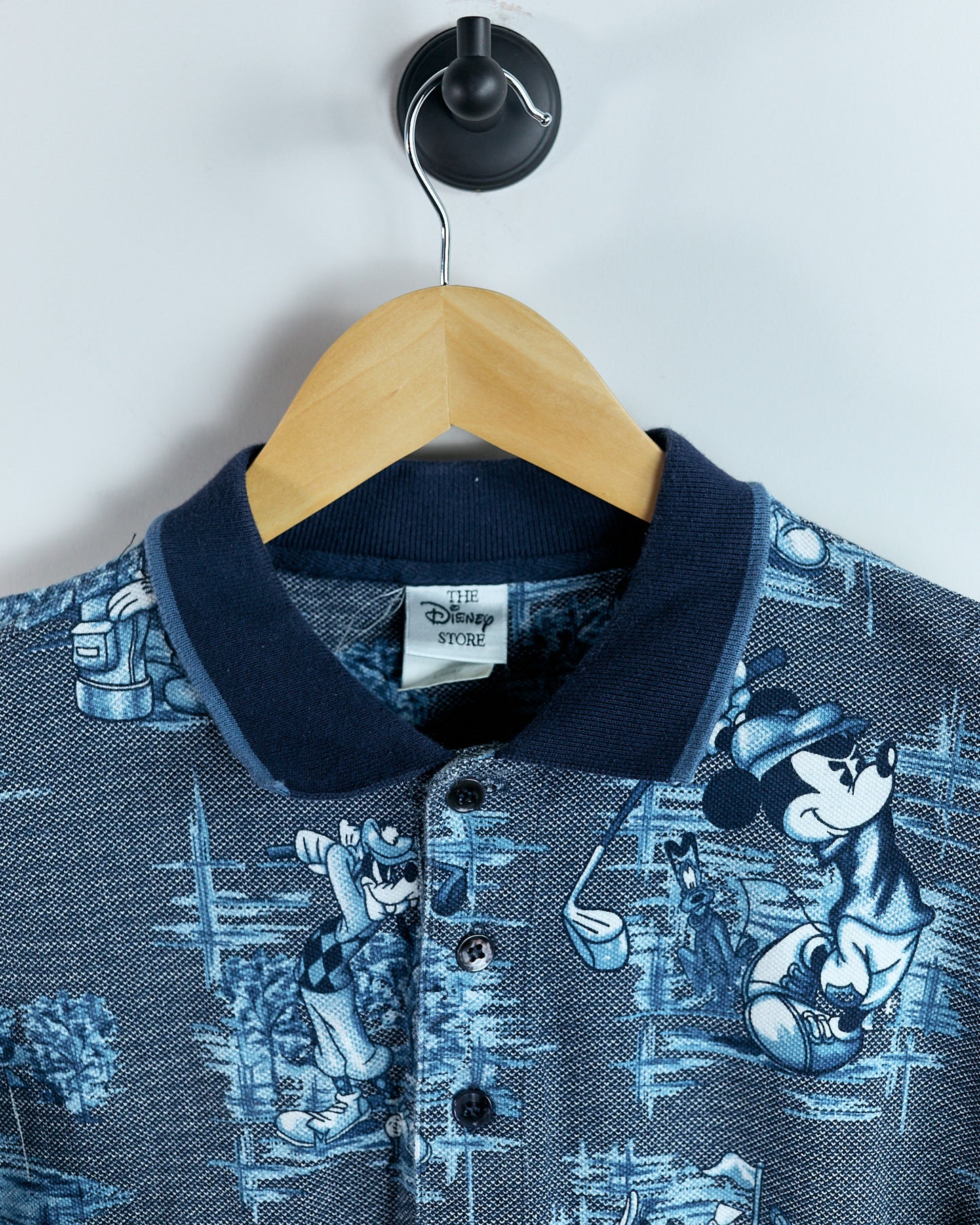 80s/90s Disney Blue/Sky Blue Polo (L)