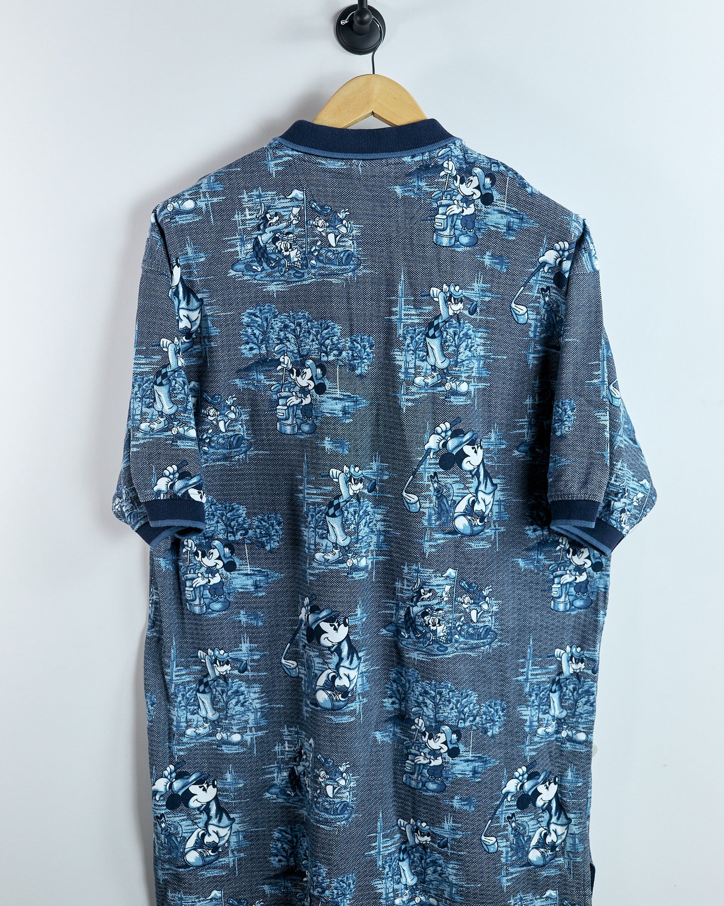 80s/90s Disney Blue/Sky Blue Polo (L)