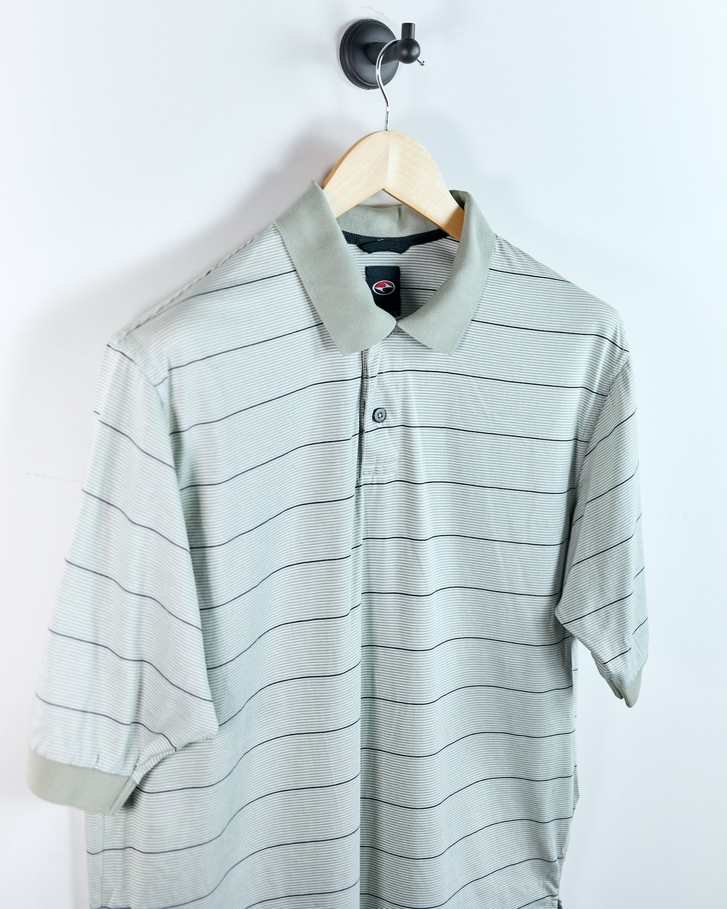 90s Nike Golf, Tiger Woods Yin Yang Green/Black Polo (S)
